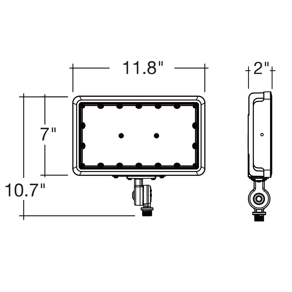 Mini Flood: XS-Line 1/2" Knuckle & Yoke Included