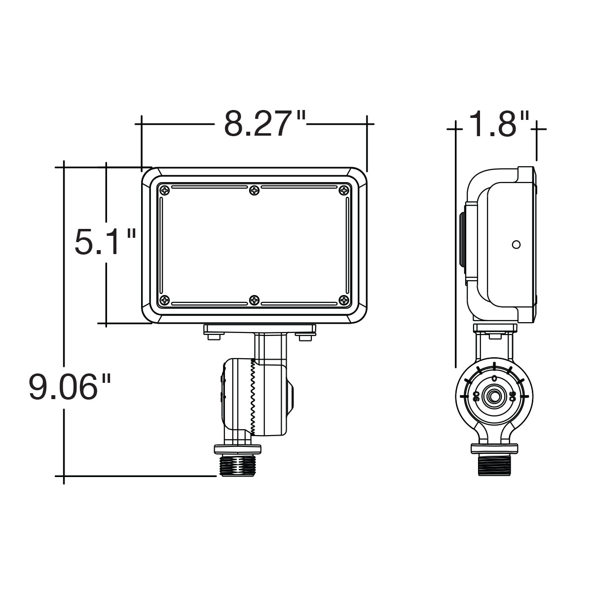 Mini Flood: XS-Line 1/2" Knuckle & Yoke Included