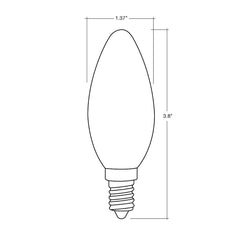 Filament E12 Candle Flame Tip