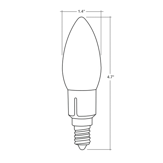 Filament E12 Candle Torpedo Low Voltage