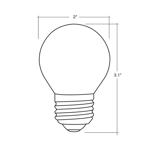 Filament G16.5 Globe E26 Base