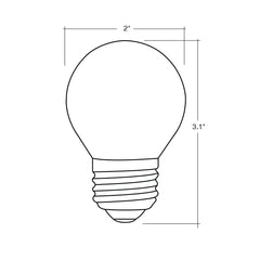 Filament G16.5 Globe E26 Base