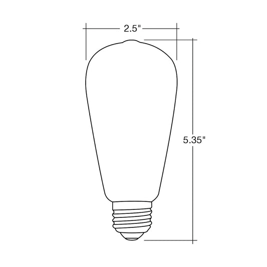 Filament ST64 Edison Shape