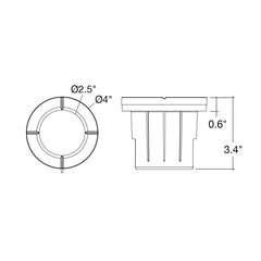 In-Ground Light: Flat Open Lens