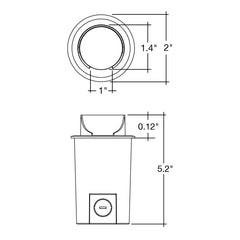 In-Ground Light - Small: Shroud Open Lens