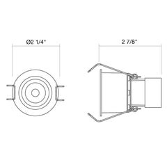 1" Low Voltage Downlight: Mini-Line