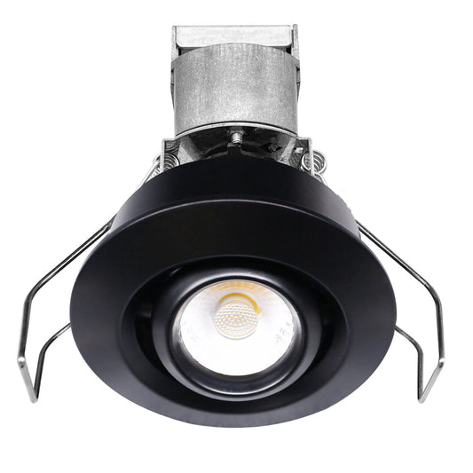 1" LV Round Gimbal Downlight: Mini-Line