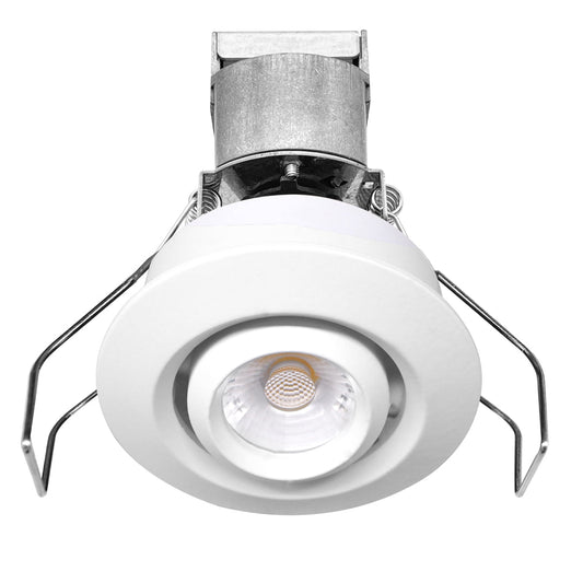 1" LV Round Gimbal Downlight: Mini-Line