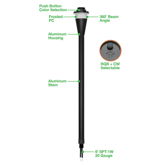 Path Light Stem LED - 21" Height