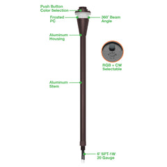 Path Light Stem LED - 21" Height