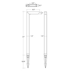 Path Light: L-Shape Style 21" Height