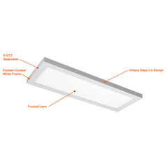 1x2 Surface Mount LED Panel: Slim-Line