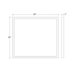 2x2 Surface Mount LED Panel: Slim-Line