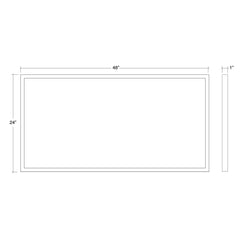 2x4 Surface Mount LED Panel: Slim-Line