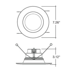 5/6" Retrofit Downlight: RDL-Line