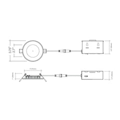 6" Round Slim Panel Wafer Downlight