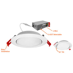 4" Adjustable Slim Panel Wafer