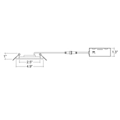 4" Adjustable Slim Panel Wafer