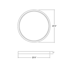 19" Surface Mount Round: Slim-Line