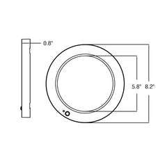 7" Surface Mount Round: Slim-Line