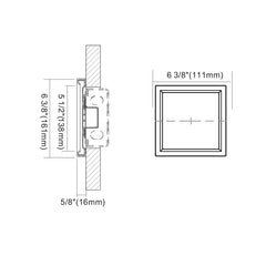 7" SlimLine Surface Mount Square