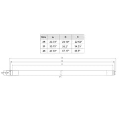 2 FT T8 Glass + PC Coating TRIPLE FIT Ballast, or AC Direct Single/Double (FROSTED LENS)