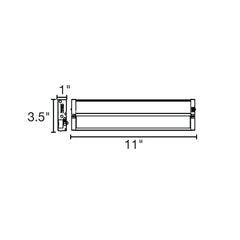 11" Undercabinet Bar