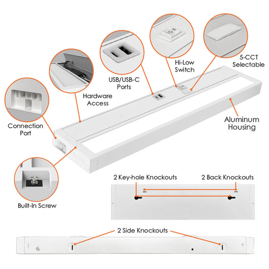 14" Undercabinet Bar