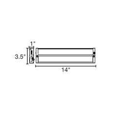 14" Undercabinet Bar