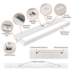 22" Undercabinet Bar