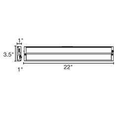 22" Undercabinet Bar