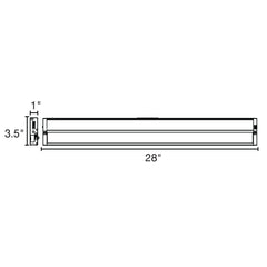 28" Undercabinet Bar