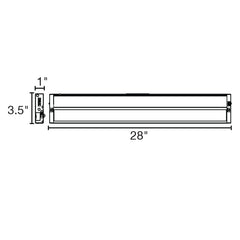 28" Undercabinet Bar