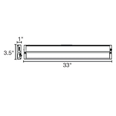 33" Undercabinet Bar