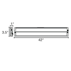 42" Undercabinet Bar