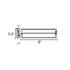 8" Undercabinet Bar