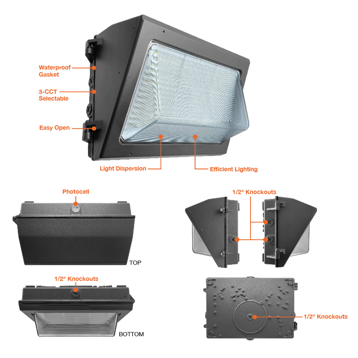 Wall Pack Full-Line w/ Photocell