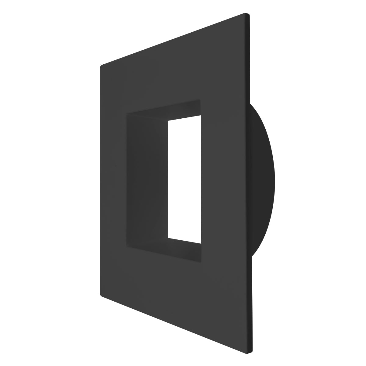 MDJBX-3: Black/White Square Smooth Trim