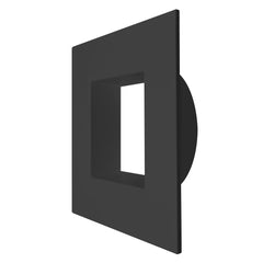 MDJBX-3: Black/White Square Smooth Trim