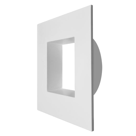 MDJBX-3: Black/White Square Smooth Trim