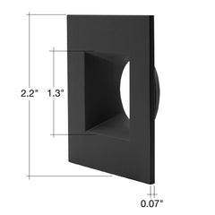 MDL-1: Square Black/Bronze/White Trim