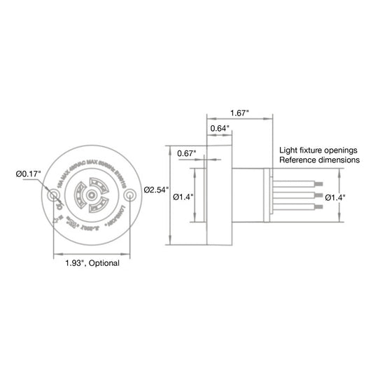 Twist Lock photcell receptacle