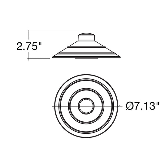 Path Light Cap: Style 2