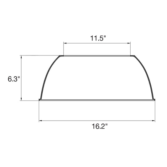 RHB3: 240w Acrylic Reflector 90°