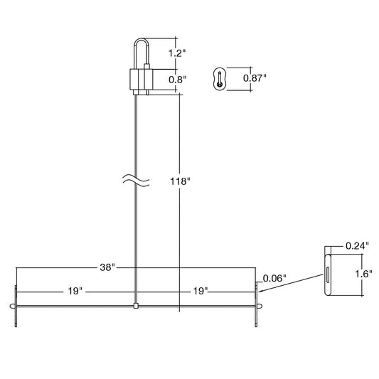 Suspension Kit: 10' Y-Shape, Loop Top, Paddle Bottom (Adjustable Length)