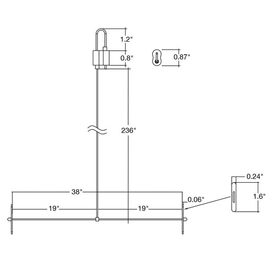 Suspension Kit: 20' Y-Shape, Loop Top, Paddle Bottom (Adjustable Length)