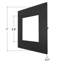 SL-PNL-6SQ  Brushed Nickel/Black/Bronze Trim