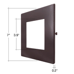 SL-PNL-6SQ  Brushed Nickel/Black/Bronze Trim