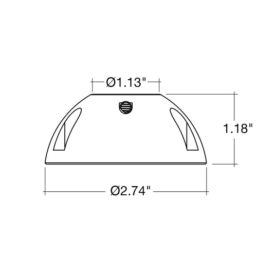 Brass 1/2" Surface Mount