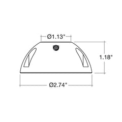 Brass 1/2" Surface Mount